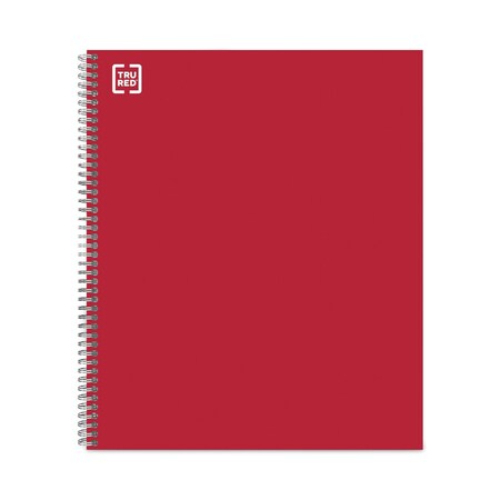 Tru Red Premium One-Subject Notebook, Medium/College Rule, Red Cover, 11 x 8.5, 90 Micro-Perforated Sheets TR58357M-CC